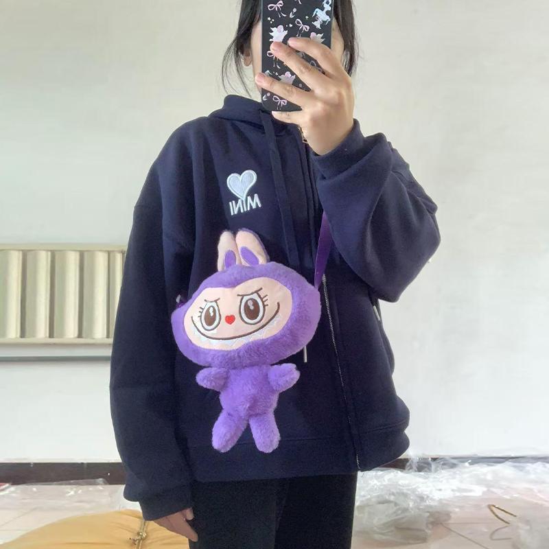 

Cute Rabbit Plush Toy Coin Purse Crossbody Storage Bag