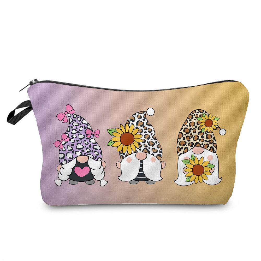 Damen Zwerge Druck Kosmetiktasche Toilettenartikel Organisieren Reise Aufbewahrungstasche 6392