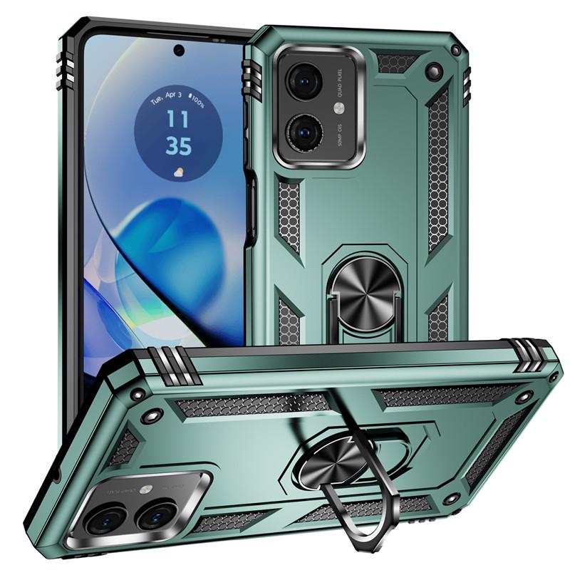 Pro Motorola Moto G54 Pouzdro Luxusní Pancéřové Nárazuvzdorné Pouzdro na Telefon Pro Moto G54 G 54 MotoG54 Auto Magnetický Kroužek Držák Zadní Kryt