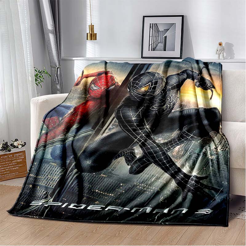 2026 New Spider-Man DIY Printed Blanket, Living Room/Bedroom Shawl, Suitable for Home, Office and Leisure Use, and Can Also Be