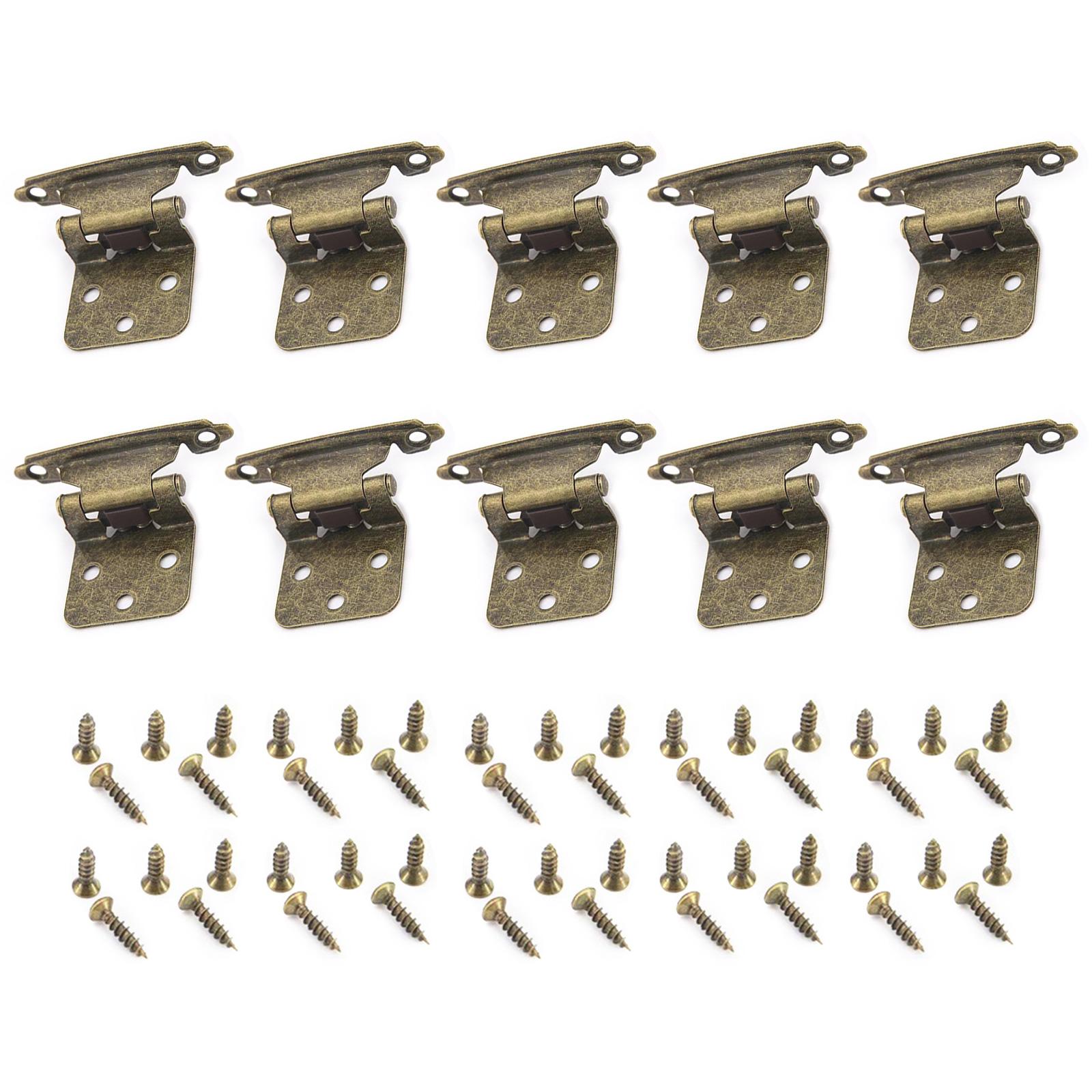 

10 шт. антикварных самозакрывающихся петель, прочные дверные петли для шкафов, дверные петли для кухонных шкафов, прочная фурнитура 1