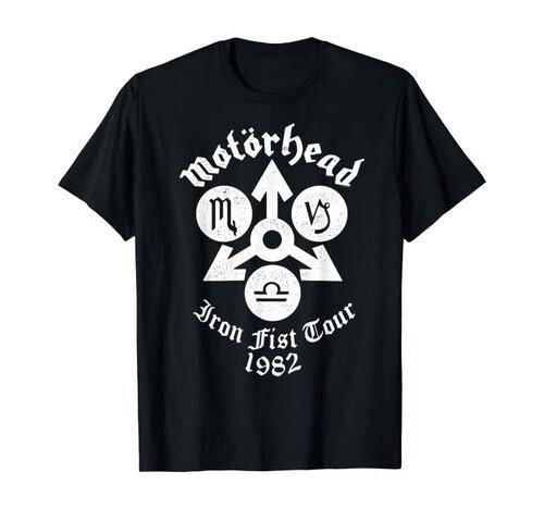 Motorhead Iron Fist Tour 82 Винтажная футболка для взрослых Унисекс футболка S