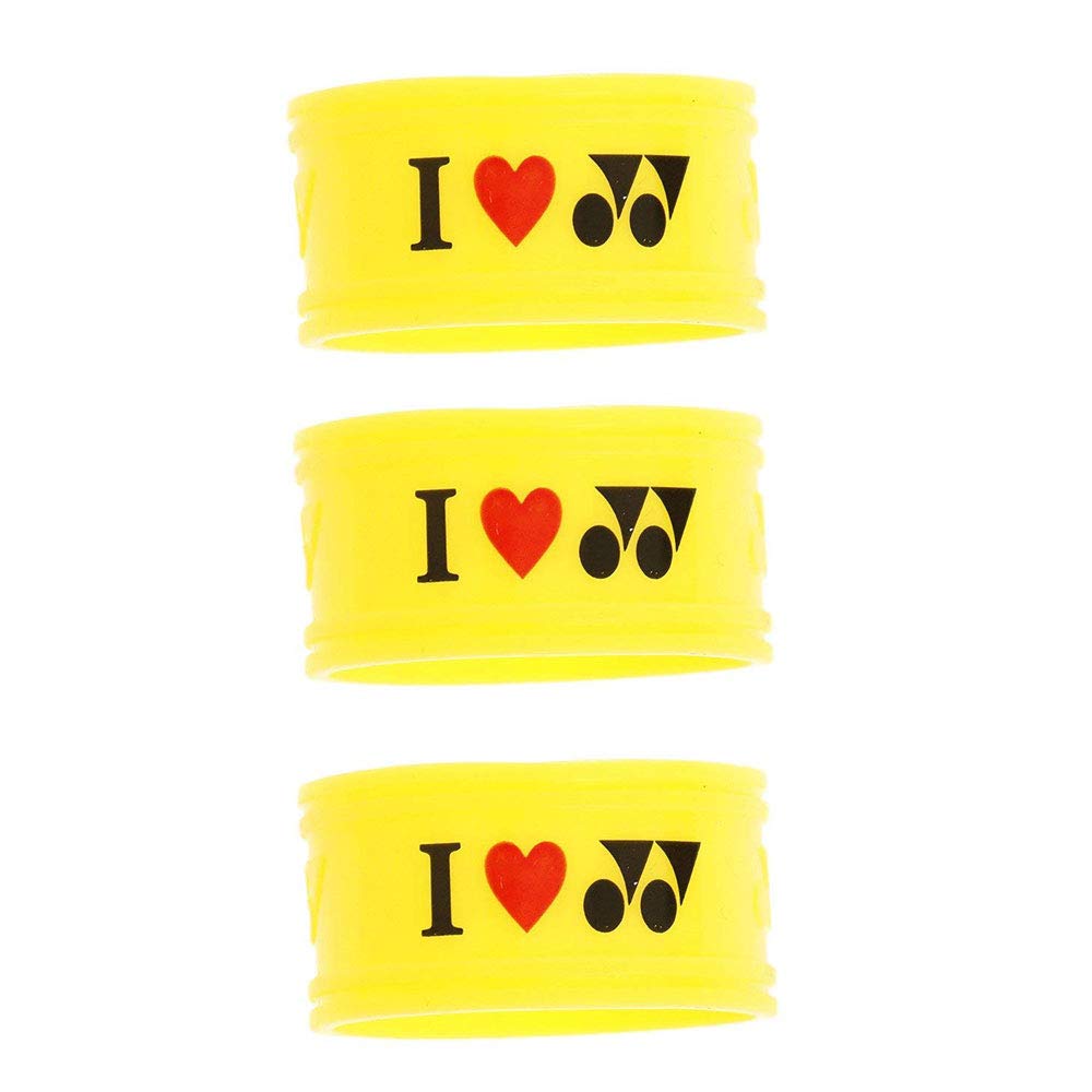 YONEX Tennis Grip Band Yellow (1 piece) 3-Pack AC173-004-3SET