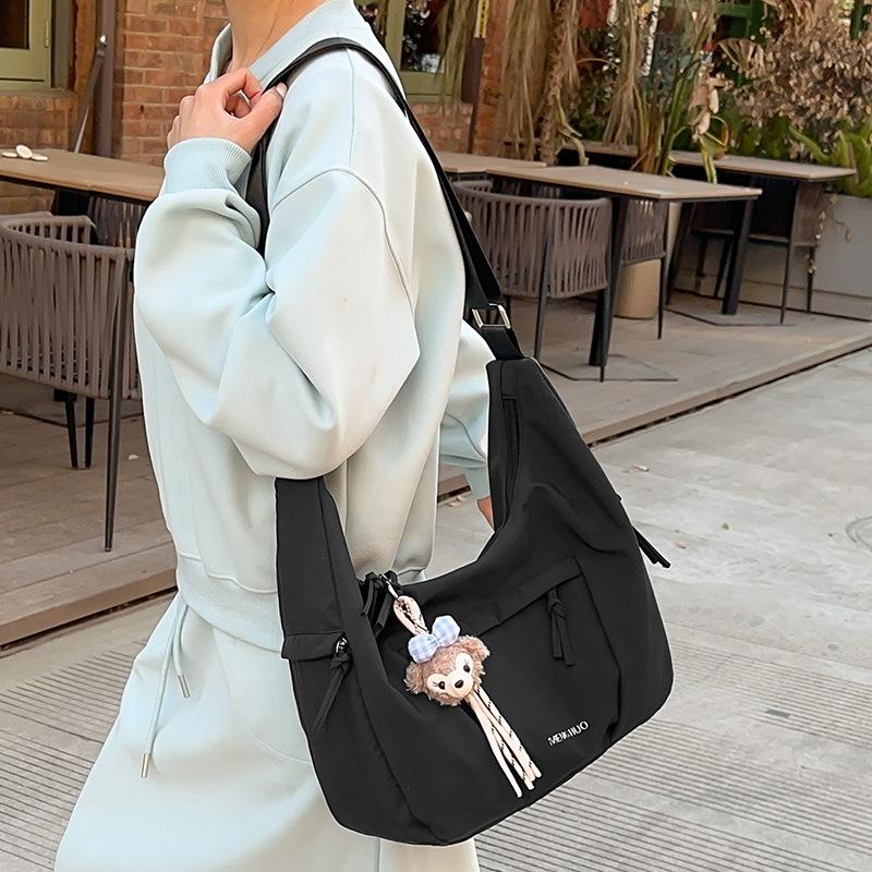 Summer Women's Bags for Women's New Canvas Bags for Commuting To Work  One Shoulder Crossbody Bag