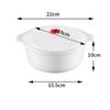 Microwave Heating Bowl Plastic Special Box Heated Fresh-keeping Lid Environmentally Friendly Food-grade Kitchen Tools