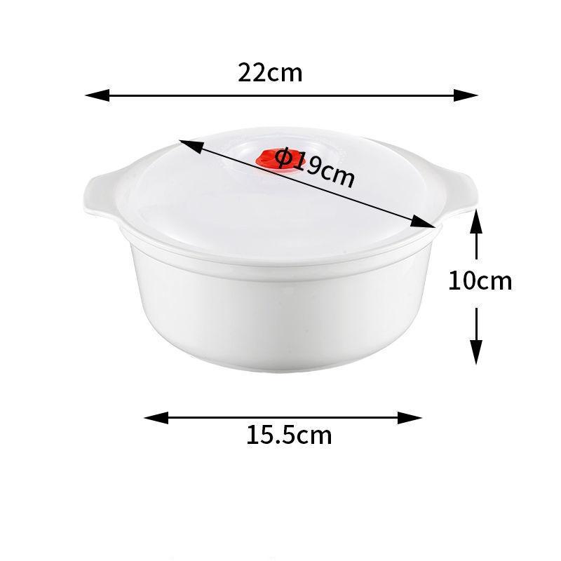 Microwave Heating Bowl Plastic Special Box Heated Fresh-keeping Lid Environmentally Friendly Food-grade Kitchen Tools