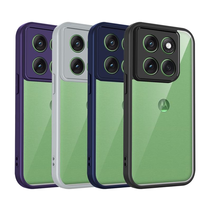 Transparent Silicone Case For Motorola Moto Edge 60 50 40 Fusion 60S 50S Pro S50 Neo Stylus Ultra PC Back TPU Bumper Phone Cover