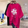 2024 Summer Round Neck Printing Pure Cotton Trend Pattern Comfort Showy Fashion Loose Fitting Multicolor Women's Funny T-Shirts