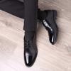 Summer Leather Shoes Men's Business Dress Leather Shoes Low-top Hollow Leather Shoes Men's Lace-up Breathable Men's Shoes