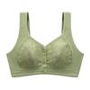 Fashion Middle-aged and Elderly Front Buckle Vest Type Mother Underwear Women's Comfortable Bra Large Size No Steel Ring Bra