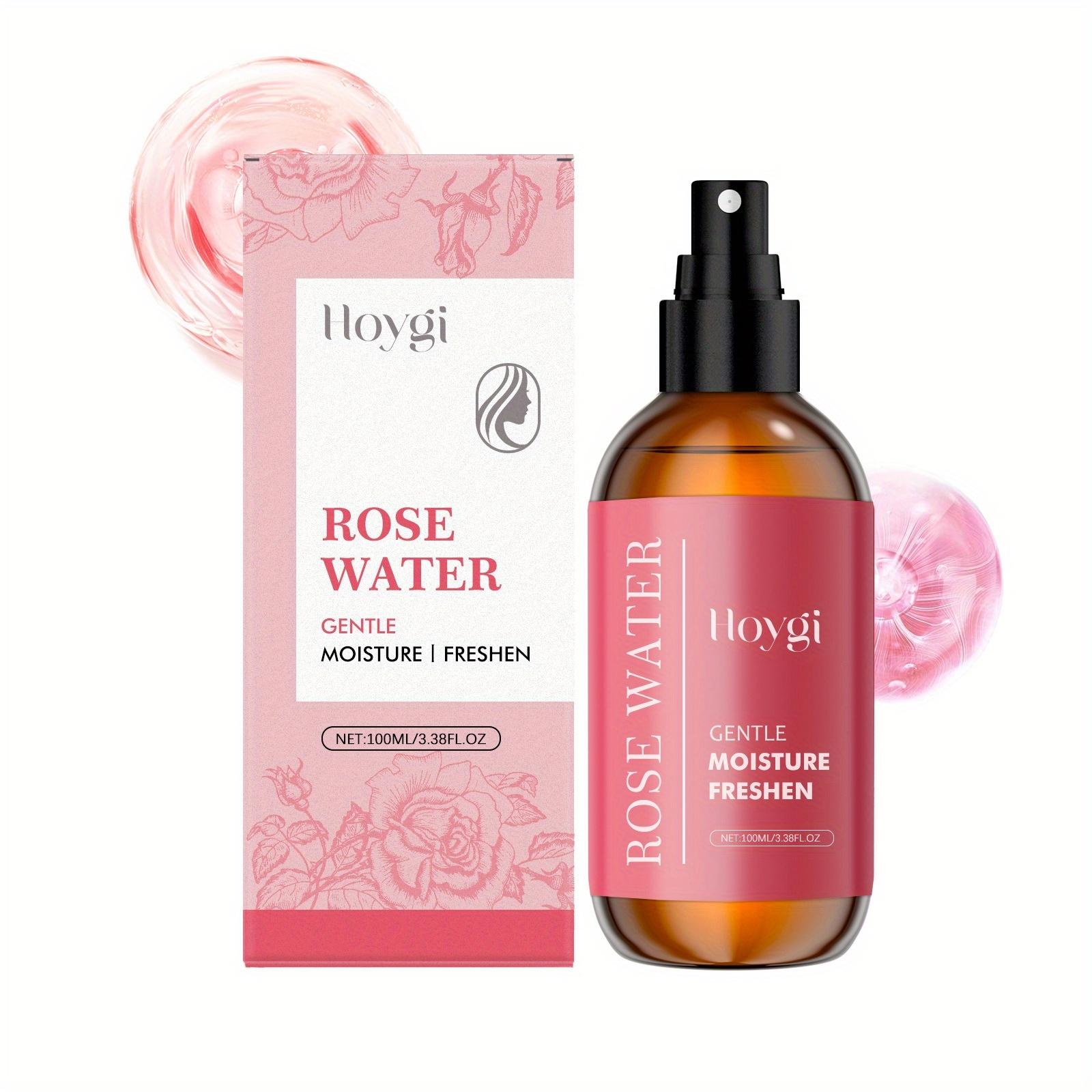 

Hoygi Rose Water Face Mist with Rose Extract & Vitamin C, Nourishing, Hydrating and Brightening Skin Moisturizing Care Spray 100ml