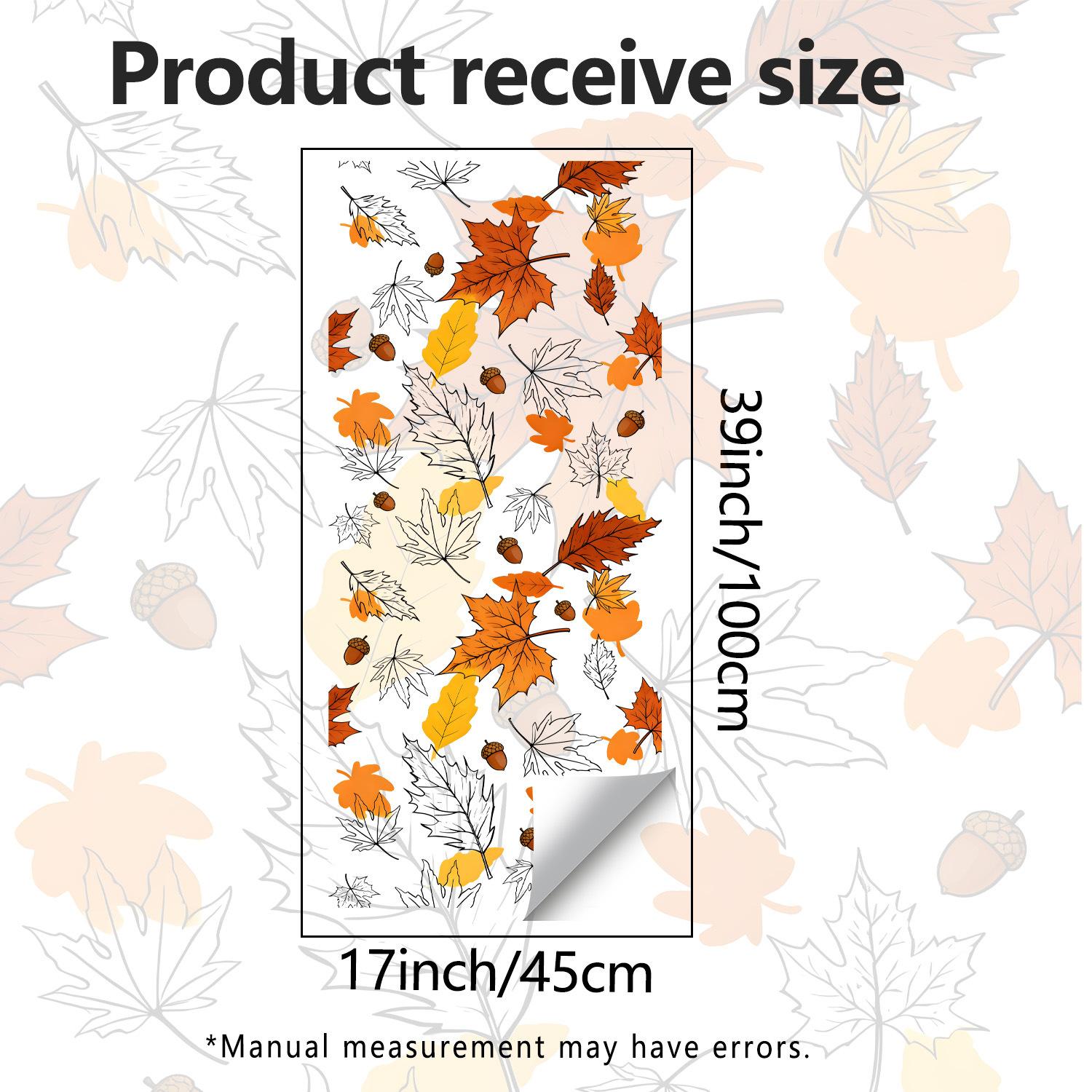 

Autumn Maple Leaf Oak Fruit Study Room Bedroom Window Decoration Stickers