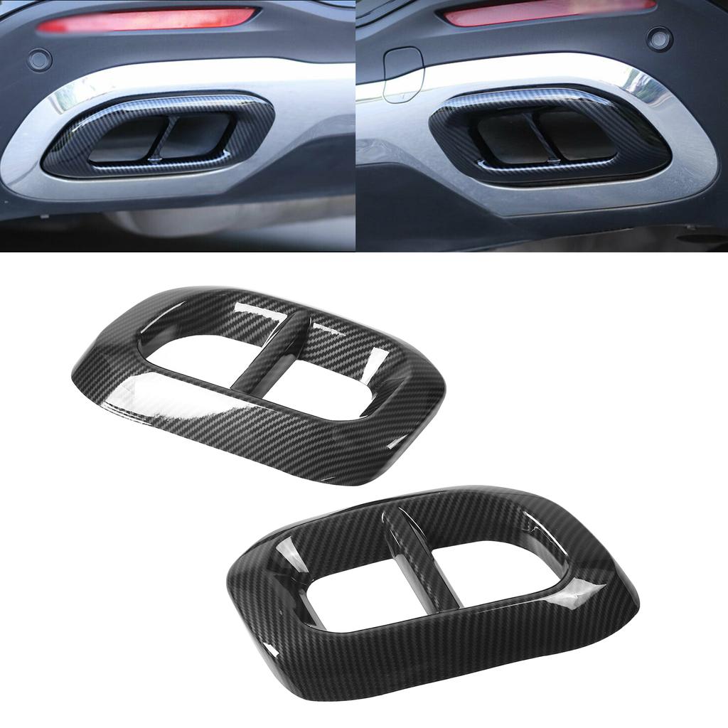Car Quad Exhaust Tip Trim Replacement for Mercedes Benz GLE350 GLE450 GLC GLS W167 X253 X167 2020