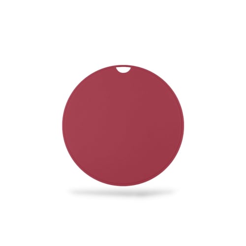 RegiProb Round Silicone Trivet, Heat-Resistant, Non-Slip, 16cm x 0.8cm Thick, R-01, Red