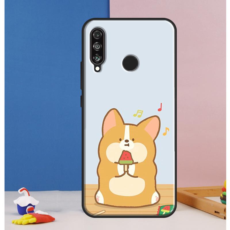 Cartoon Corgi Case For Huawei Nova 12s 7i 8i 11i 12i 9 10 SE Y73 Y90 Y70 Y72 Y61 Y91 P30 P40 Lite P60 Pro