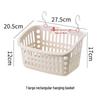 Punch-Free Wall-Mounted Plastic Storage Basket