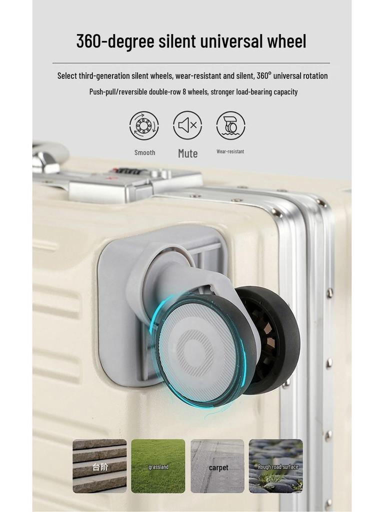 20-inch Multifunctional Suitcase with Universal Wheels, Large Capacity, Combination Lock – Unisex Student Trolley Carry-On
