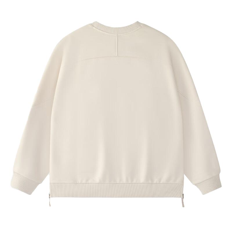 FILA Fusion Loose Knit Pullover Sweatshirt Unisex sweatshirt Mugwort-Gray T11U433203F-BG