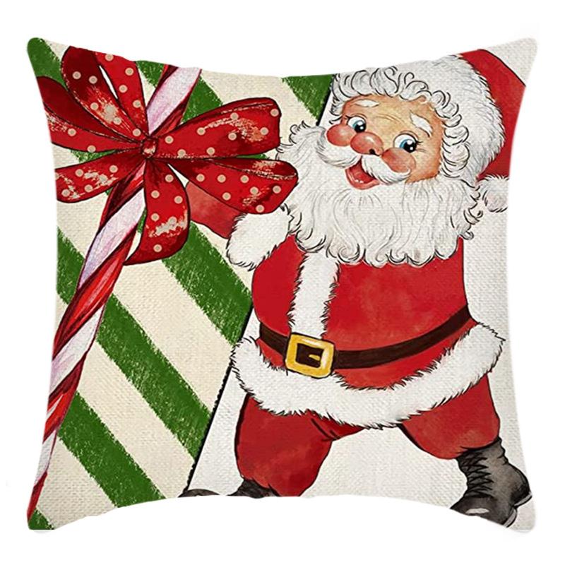 Weihnachts-Überwurf-Kissenbezug Heimdeko Weihnachtsgeschenk Kissen Sofakissenbezug Kissenbezug