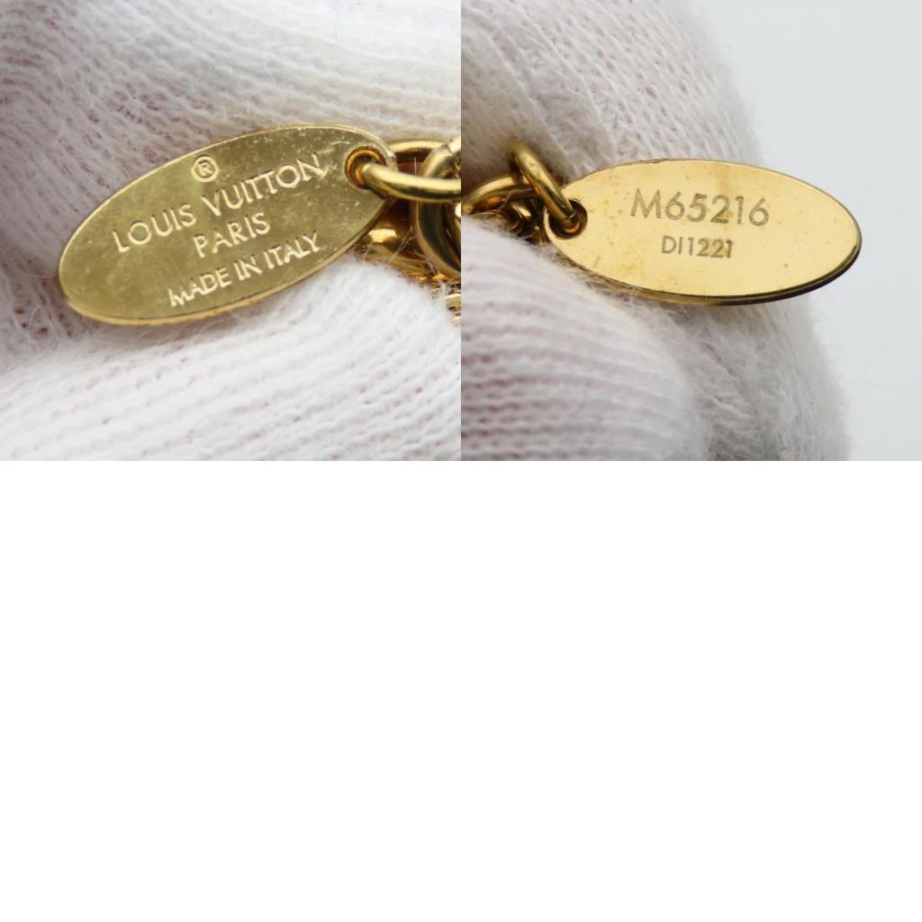 Chaveiro LOUIS VUITTON usado Portocre LV facets M65216 metal banhado a ouro
