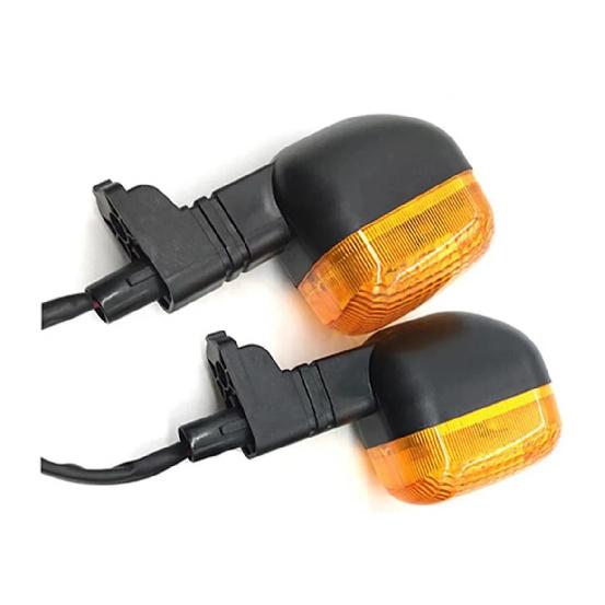BWS100 Universal Turn Signal Light Blinker Indicator Flasher Lamp Front Rear Motorcycle Lighting System Modification 2pcs rear Orange