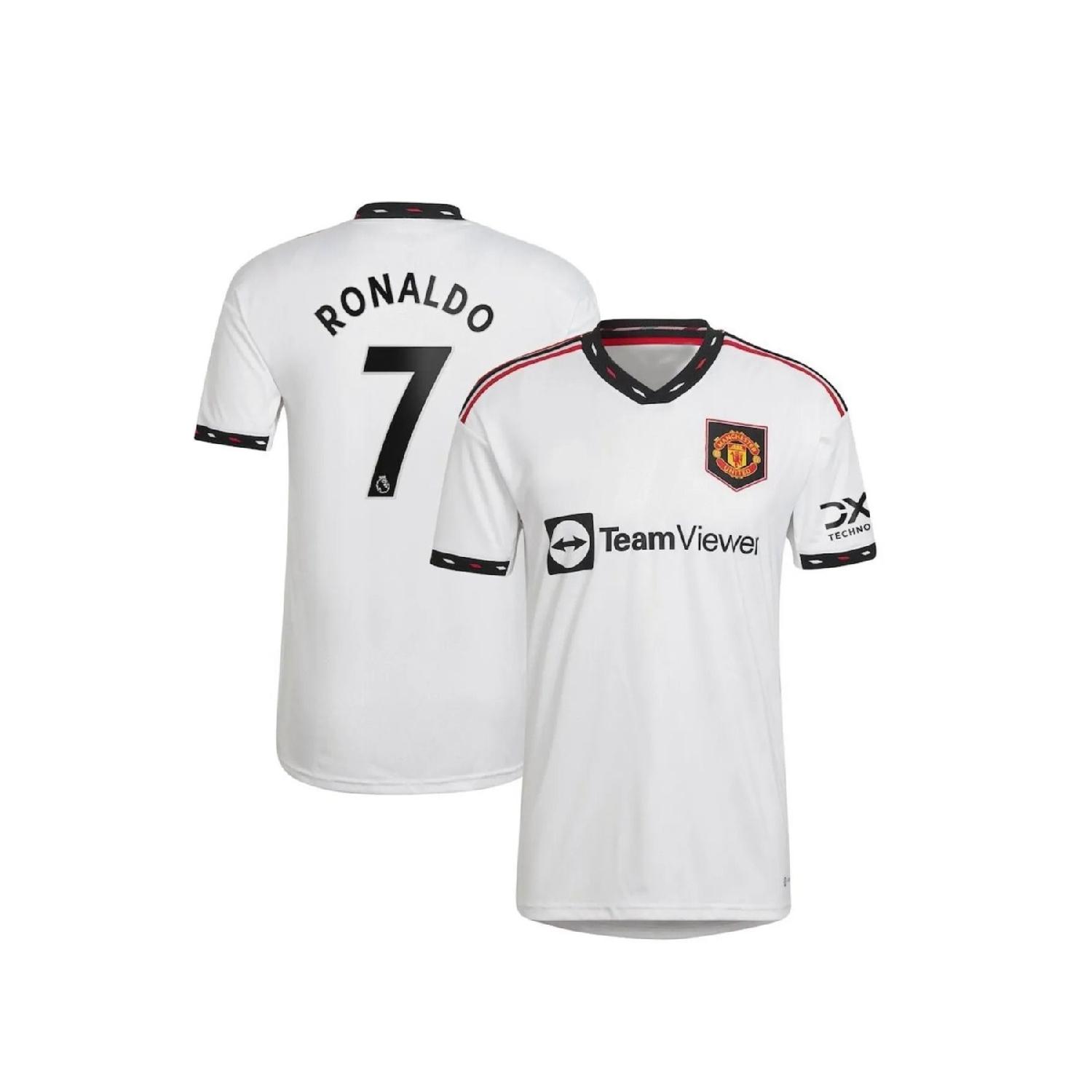 

Белая футбольная майка C.ronaldo M.united