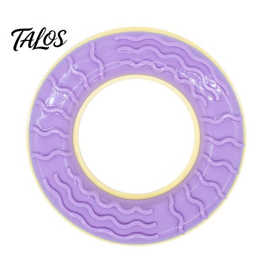 Pet Cooling Summer Essentials Dog Chew Toy, Popsicle Ice Freezer Donut Shape Durable Rubber Teething Toy Teeth Cleaning Reusable Freeze for