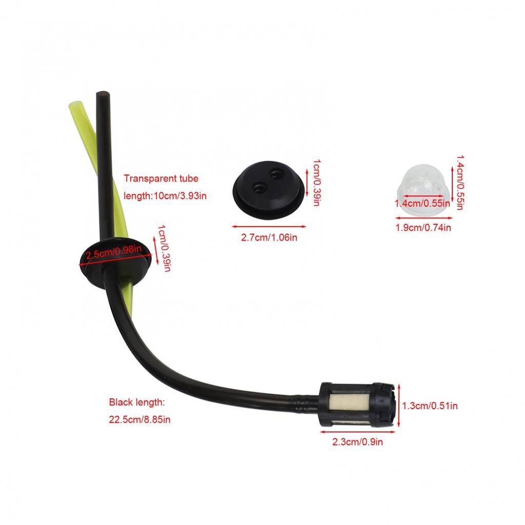 Hedge Trimmer Compatible Petrol Filter Set with Flexible Hoses Offered