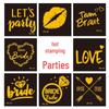 Team Bride Bachelorette Party Gold Foil Tattoo Stickers for Face or Body