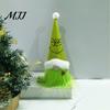 Front Wall Festive Hanging Decor Christmas Tree Green Haired Plush Ornament, Stuffed Animal Doll Dwarf Garden Holiday Accents Figurine, Party Supplies