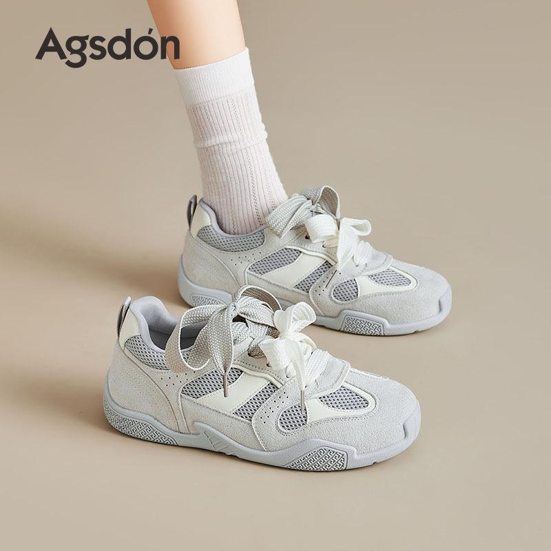 Augustine Ballet Training Shoes Women's 2025 New Summer Flat-bottomed Casual Soft-soled Sneakers Mesh Forrest Gump Shoes