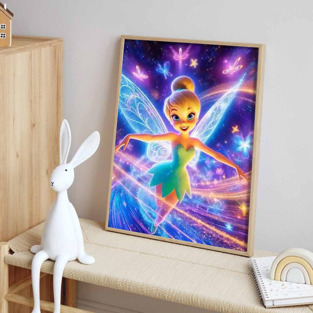 5D DIY Diamond Art Painting Kits for Adults, Dancing Elf Full Round Crystal Diamond Kits for Beginner for Home Wall Decorate