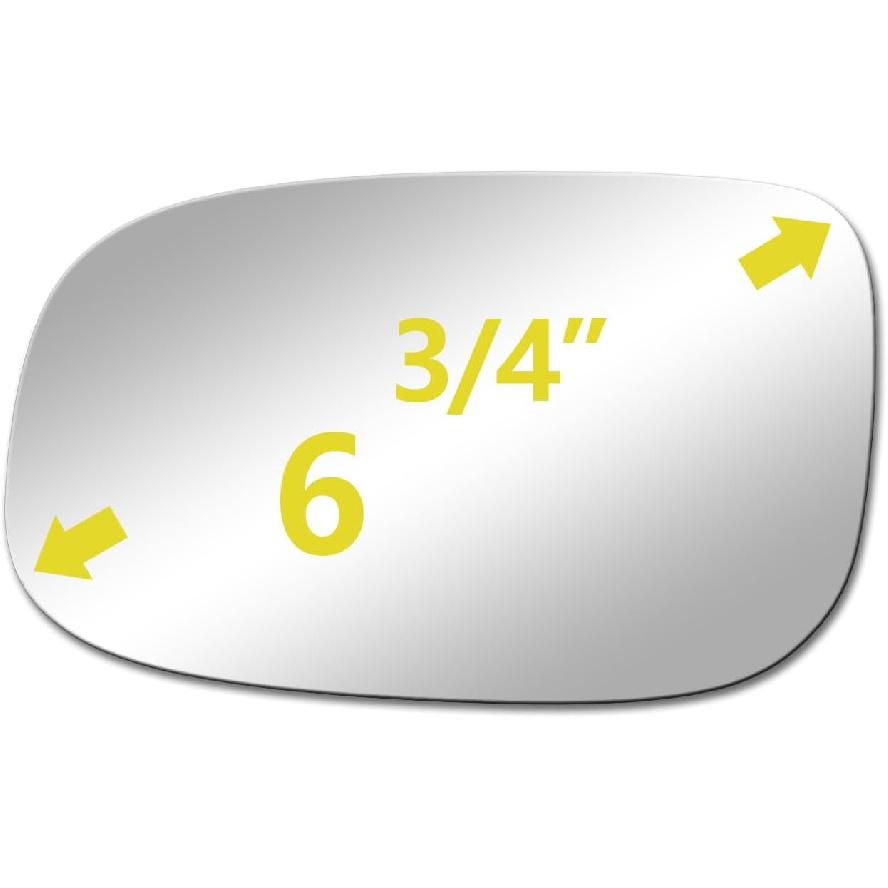 BOOLEE Mirror Glass Left Driver Side Replacement fit for volvo | 2008-2013 C30 C70 2007-2011 V50 S40 S80 2007-2009 S60 2007-2010 V70