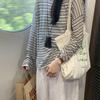 Women's Lazy Style Striped Knit Long-Sleeve T-Shirt - Unique, Pretty Summer/Fall Top with Sun Protection