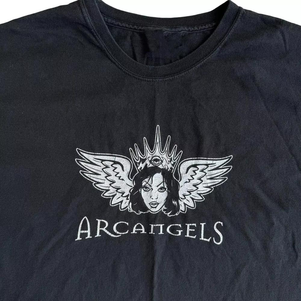 

Vtg Arc Angels Band Short Sleeve Cotton Black T Shirt All Size For Men Unisex T-Shirt XL