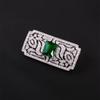 Retro Hollow Engraved Square Suit Brooch Women'S Light Luxury High Sense Exquisite Temperament Coat Brooch Accessories