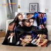 3D Kpop Jeon Jung Kook Jk JIMIN Star Blanket,Soft Throw Blanket for Home Bedroom Bed Sofa Picnic Travel Office Cover Child Gift