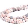 Natural Pink Smooth Round Gemstone Beads for DIY Jewelry Making