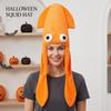 Comfortable Octopus Squid Hat Soft Octopus Shaped Hat Halloween Costume Hat Festival Celebration