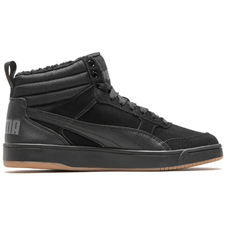 PUMA Rebound Street High Board Shoes Black (Unisex) Skate Shoes 366994 01