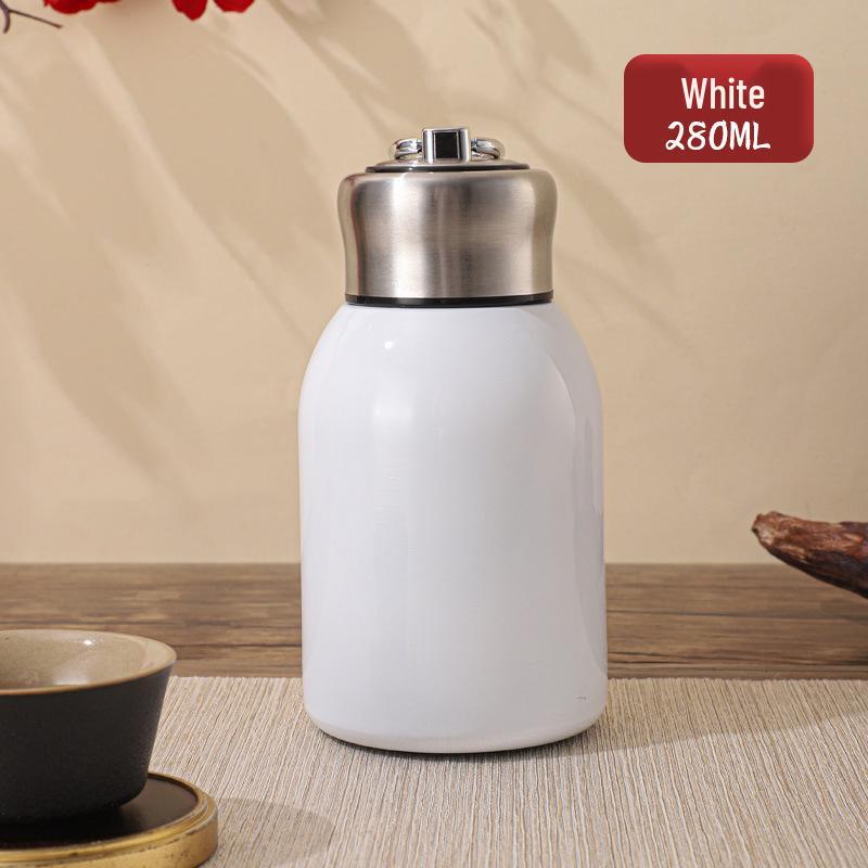 Compact Trendy Insulated Cup with Pull Ring - Convenient, Pocket-Friendly, and Stylish for Students On-the-Go
