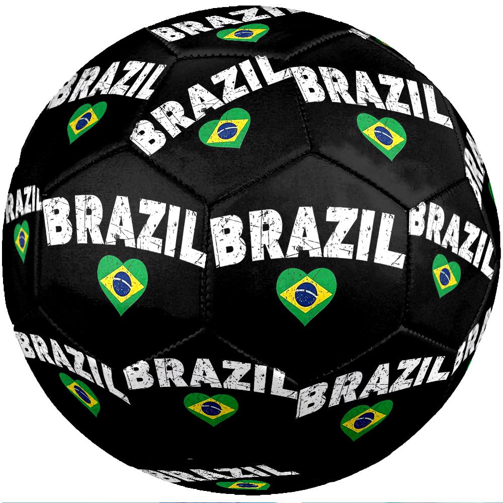 Brazil National Football Team Theme Soccer Ball Size 5 Soccer Ball Soft Touch Professional Training Football for Outdoor Sports