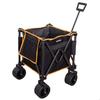 Foldable Transport Cart - AKTIVE - 80 Kg - 360° Swiveling Wheels with Brakes - Multi-Angle Handle