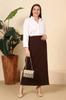 Women's Style Big Size Skirt Large Size Ottoman Steel Pencil Skirt Winter Knitted Fabric