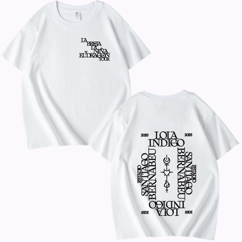 Lola Indigo 2025 Tour T Shirt Men Women Oversized 100% Cotton Hot Sale Short Sleeve Summer Fashion Print Unisex Plus Size Tops