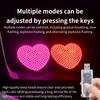 Car mounted LED ambient light, car window heart decoration light, car rear window heartbreak warning light Accessories