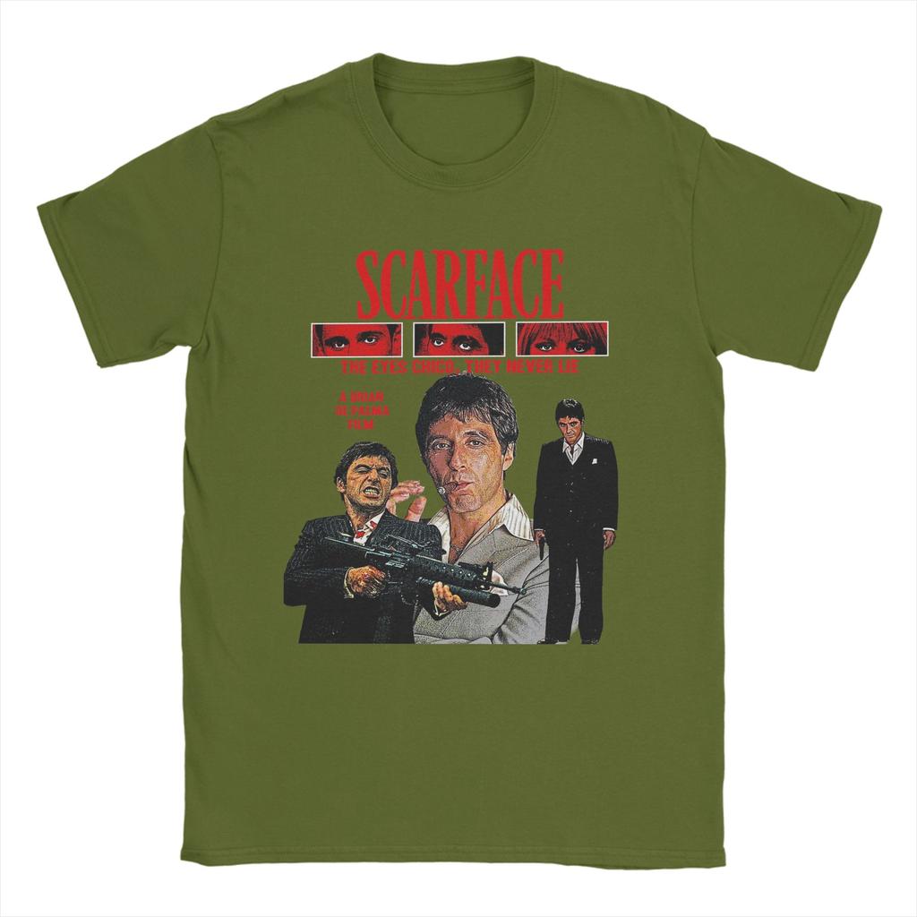 Scarface 1983 TShirt Men Casual 100 Cotton Tees O Neck Short Sleeve T Shirts Graphic Printed Tops