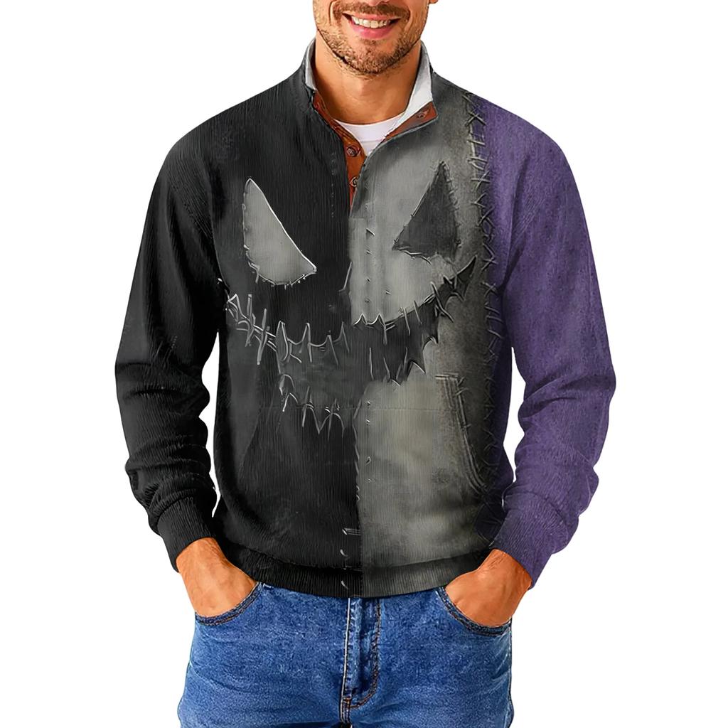 Men's Standing Collar Sweatshirt Is Outdoor Casual Sweaters Tops