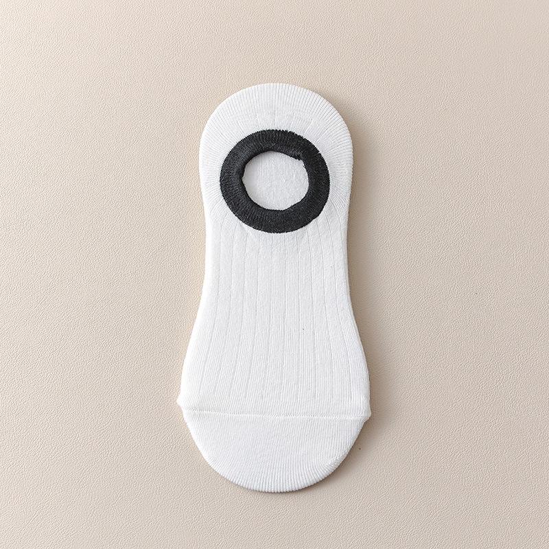 Women's Summer Thin Cotton Anti Bacterial Non Slip Non Drop Heel Shallow Mouth Invisible Socks