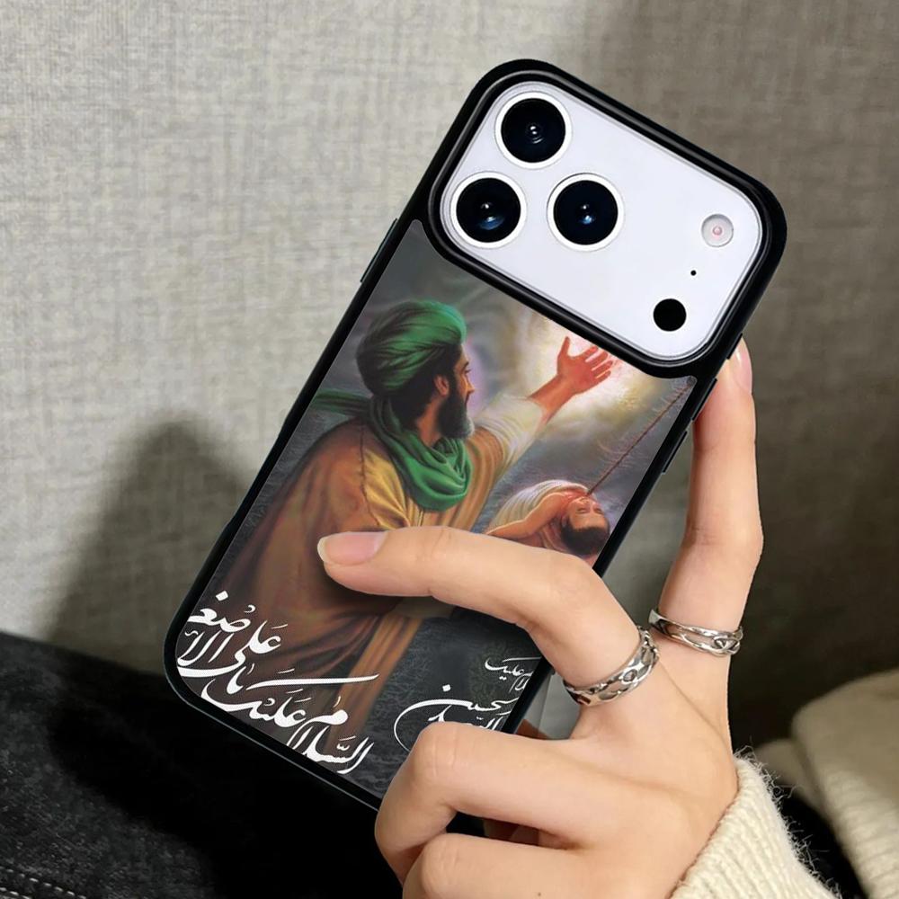 Capa Case for iPhone 17 Air 16 Pro Max 15 Plus 11 13 Mini 14 12 Back Phone Cover Imam Hussain Shia Ali